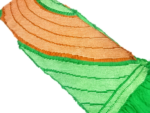 正絹　振袖用　絞り　帯揚げ